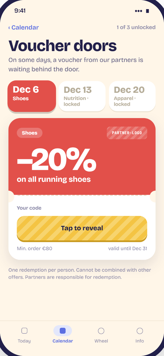 On some days: vouchers